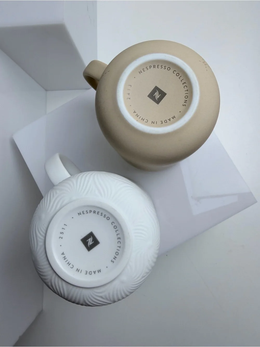 Nespresso Branded Mugs Cups Set of 2 from 2024 and 2025 limited collections